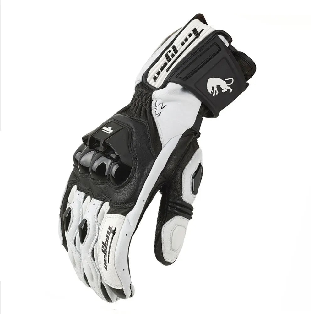 Leren handschoenen heren met elastische sluiting