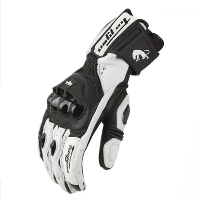 Leren handschoenen heren met elastische sluiting