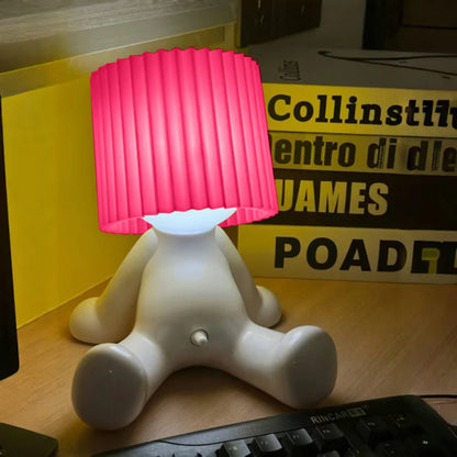 Lamp nachtkastje in wit keramiek – Rustige uitstraling