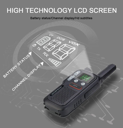 Walkie talkie professioneel met headset