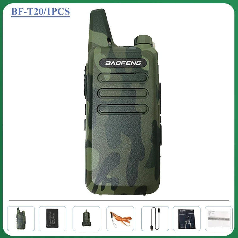 Walkie talkie met riemclip en volumeknop