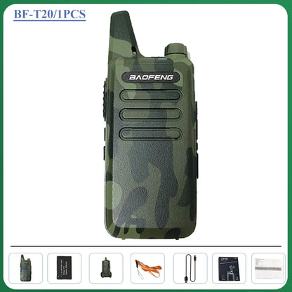 Walkie talkie met riemclip en volumeknop