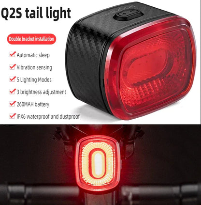 Fietslamp met lange brandtijd per oplaadbeurt