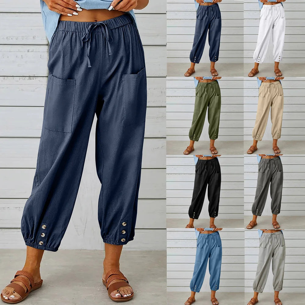 Zara linnen broek met strikceintuur – Voor een vrouwelijke look
