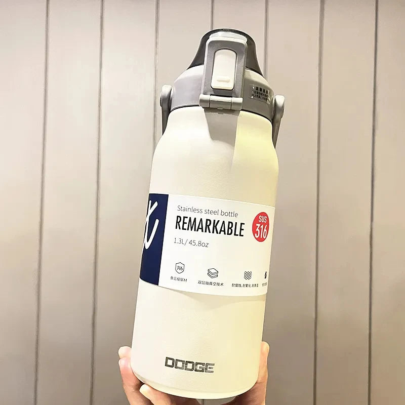 Thermosfles met hittebestendige wand – Blijft koel aan buitenkant