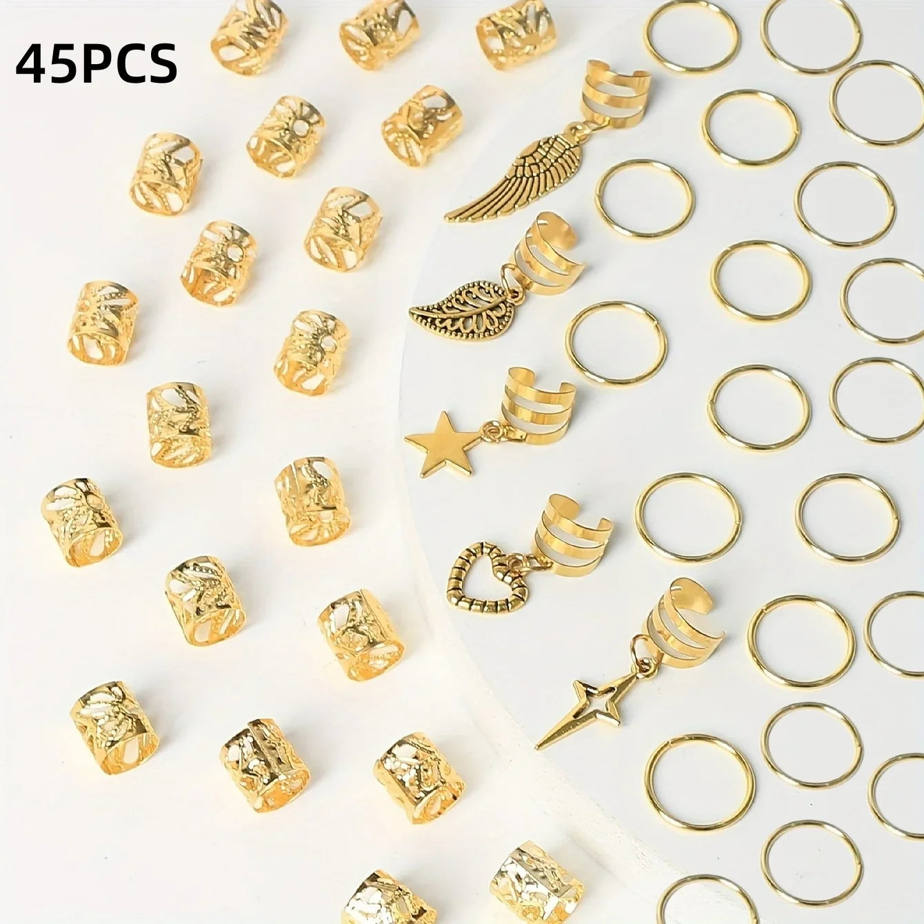 Set haarspelden met metallic effect