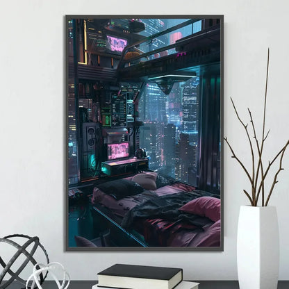 Kinderkamer poster met ruimte en planeten