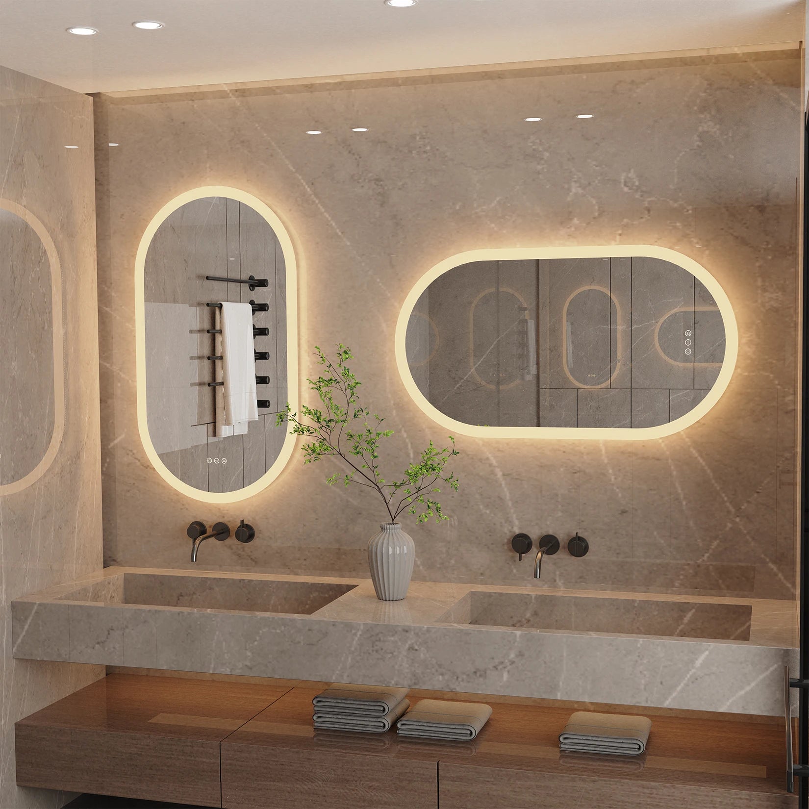 LED spiegel met indirecte verlichting – Rustgevend en elegant