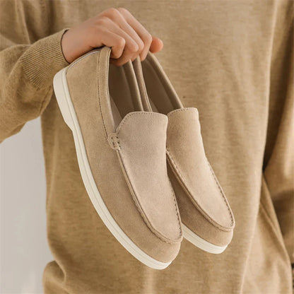 Zomer instappers heren in beige katoen