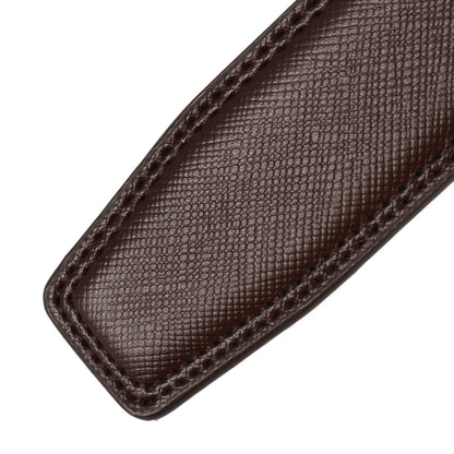 Herenriem in taupe leer met lichte structuur