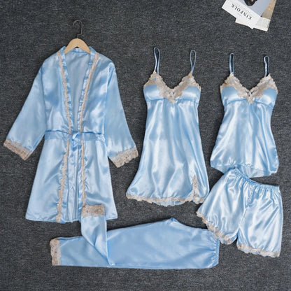 Dames Pyjama Set: Luxueuze Katoenen Nachtkleding voor de Winter
