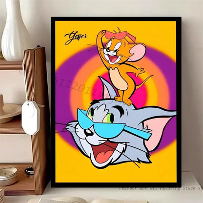 Poster met lijntekening van gezicht
