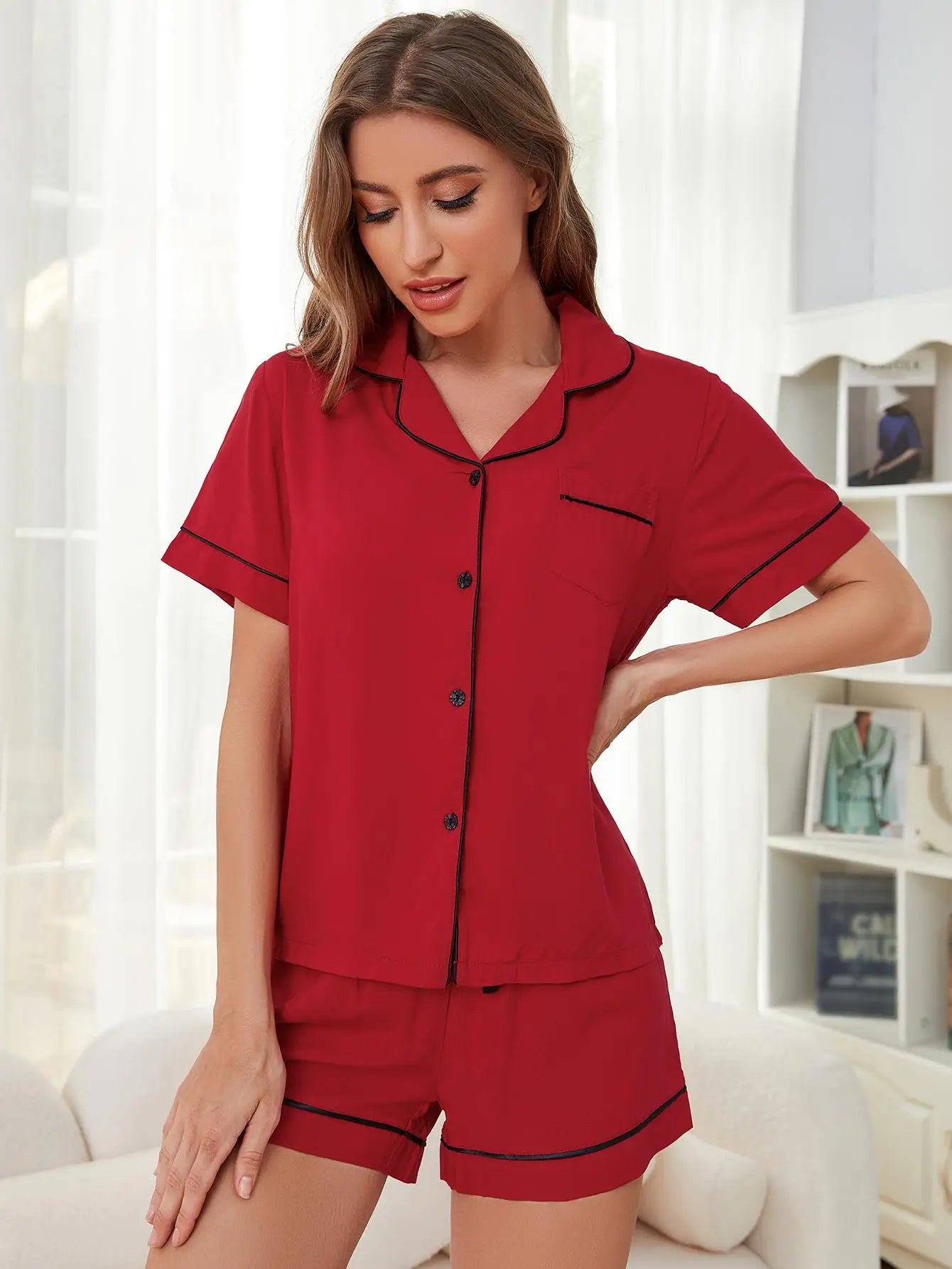 Lange mouwen dames pyjama – Ideaal voor winterse nachten