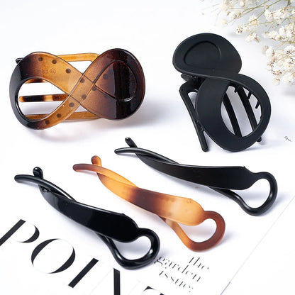 Luxe haarclip met strass steentjes