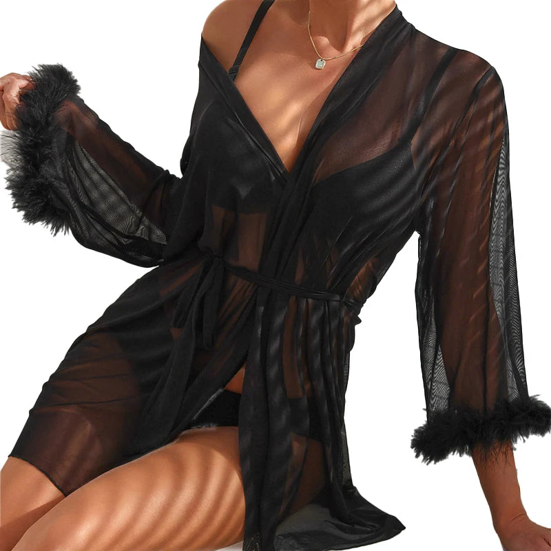 Lichte ochtendjas dames – Perfect voor lente en zomer