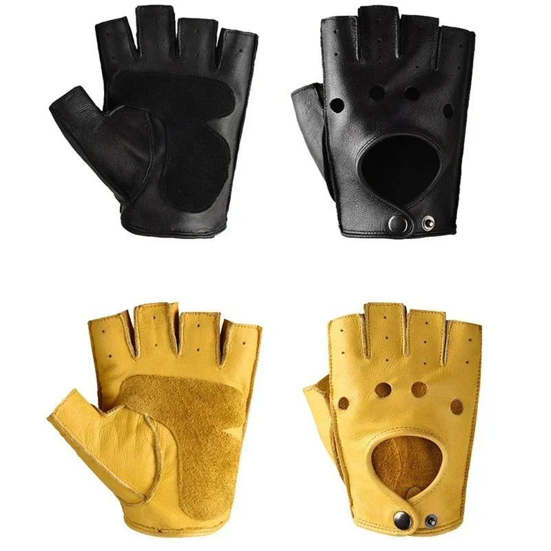 Elegante heren handschoenen van echt leer