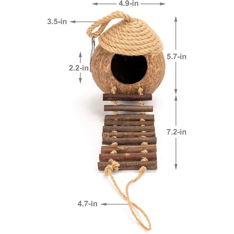 Vogelhuisje met zitstok – Voor makkelijk landen