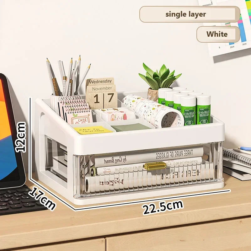 Witte desk organizer – Fris en professioneel