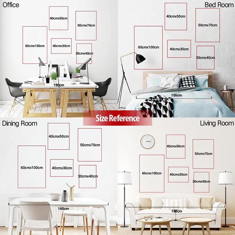 Poster in beige en zandtinten