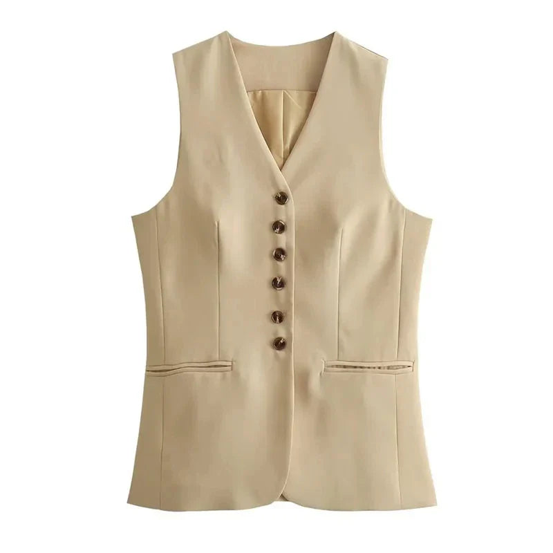 Broekpak dames met geplooide broek – Chic detail