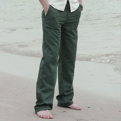Linnen broek heren voor stranddagen – Comfort en stijl