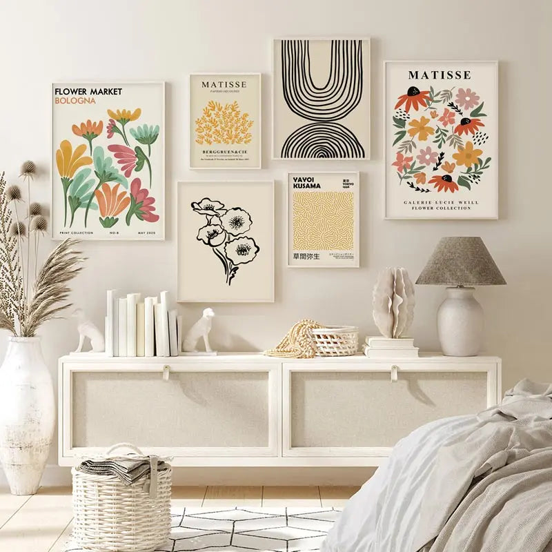 Abstracte poster in pasteltinten