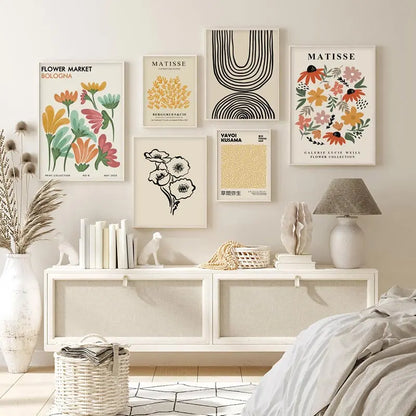 Abstracte poster in pasteltinten