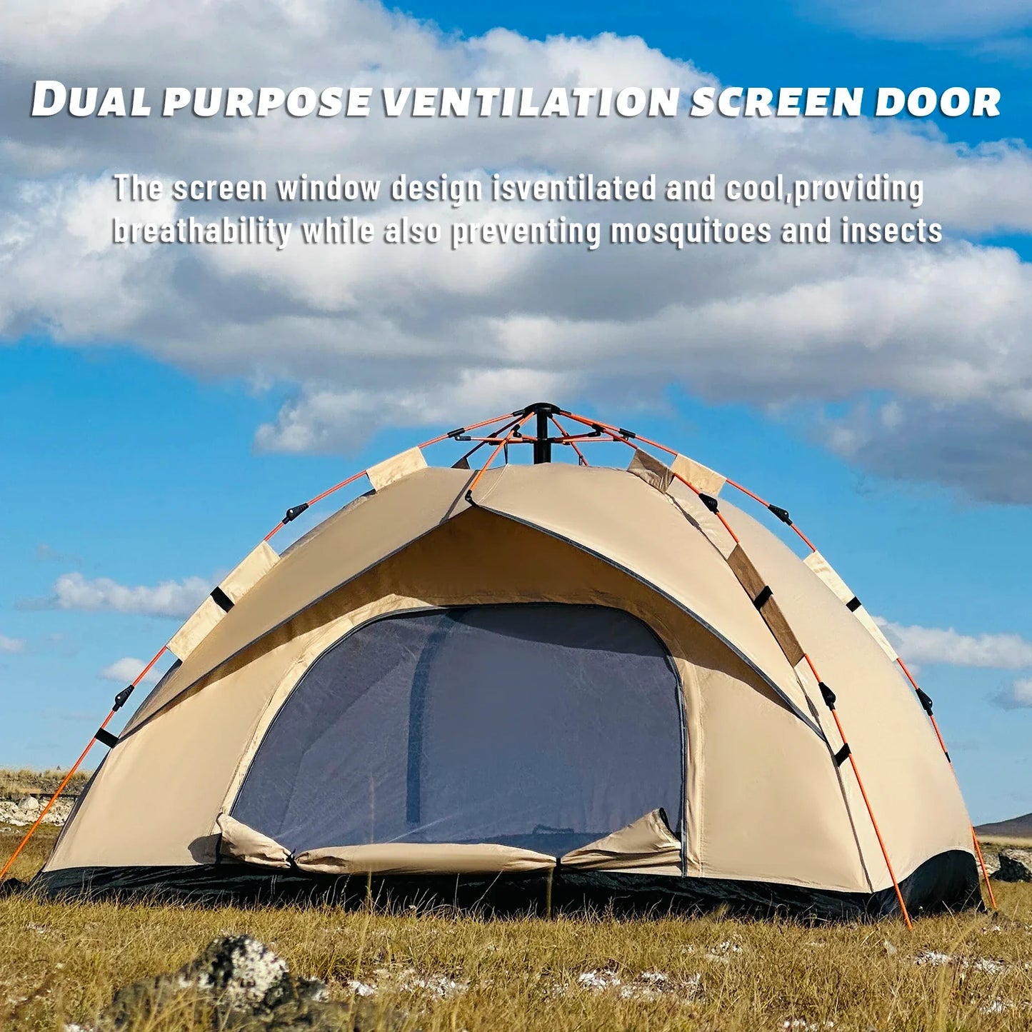 Grote pop up tent voor gezin – Ruimte voor iedereen