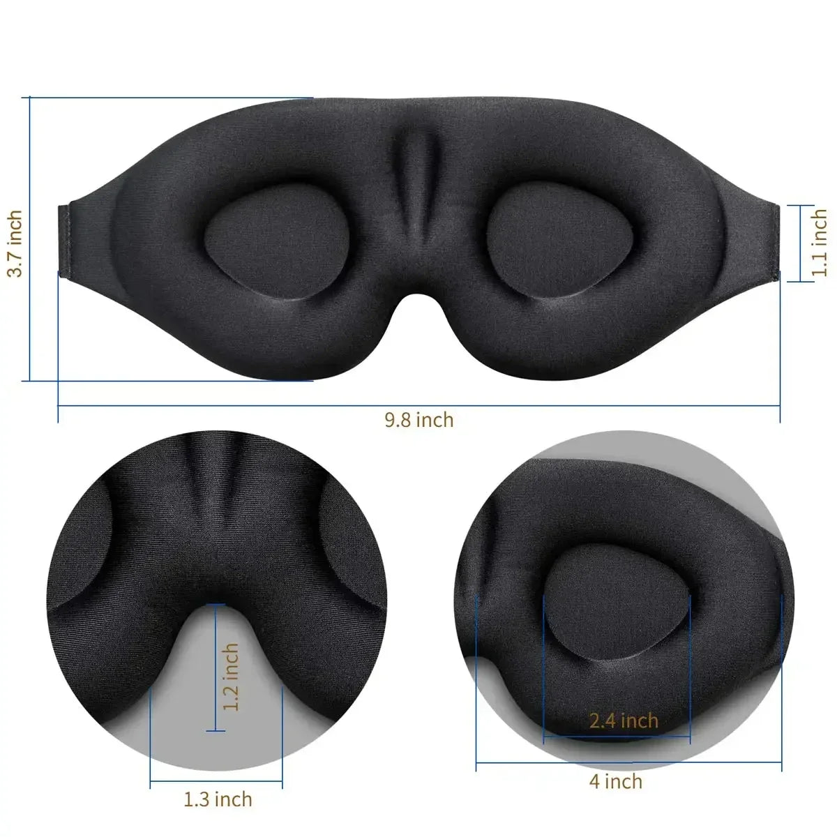Zijden slaapmasker voor luxe gevoel