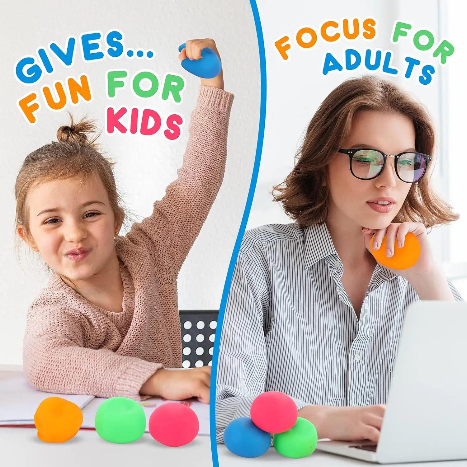 Stress ball met massage-effect