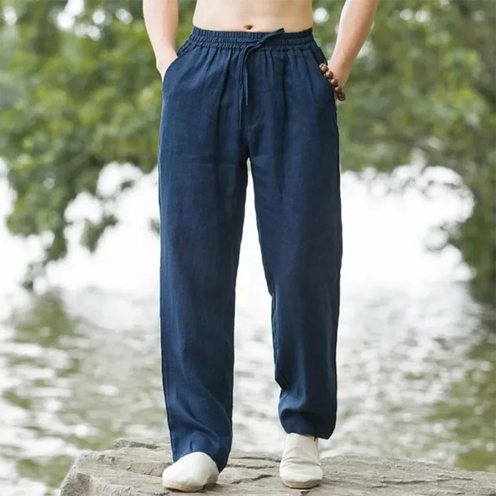 Linnen broek man in zomerse pastel – Verfrissende stijl