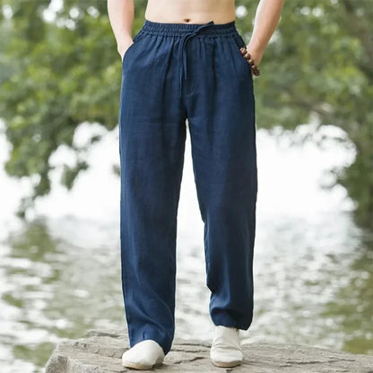 Linnen broek man in zomerse pastel – Verfrissende stijl