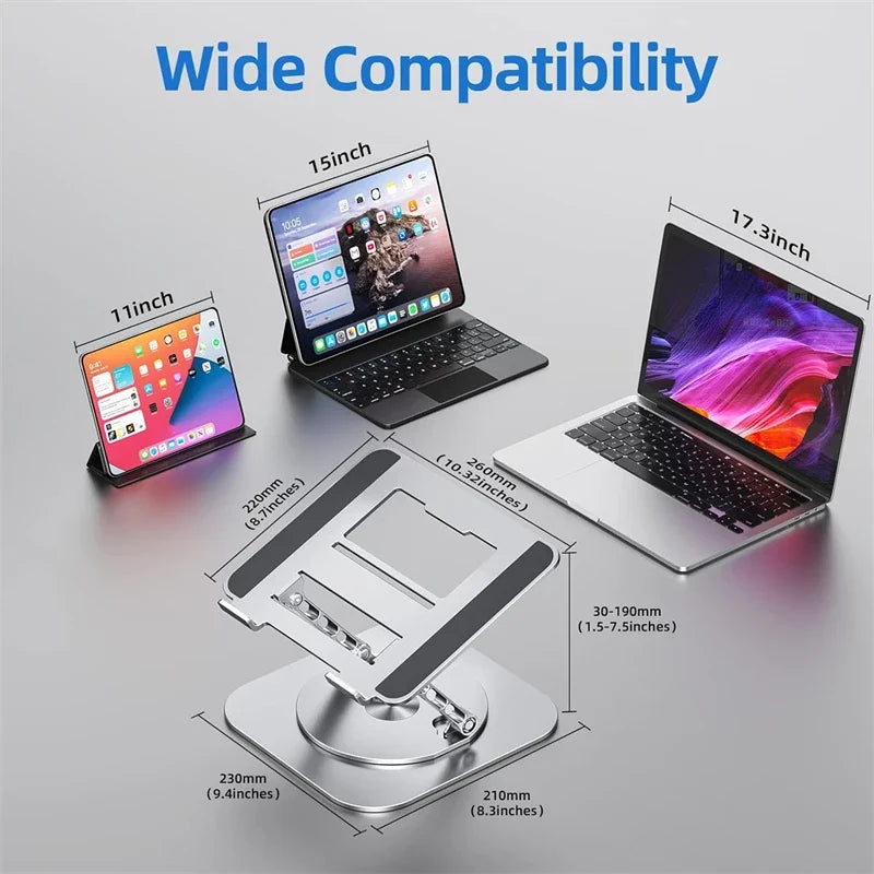 Aluminium laptop standaard met moderne uitstraling