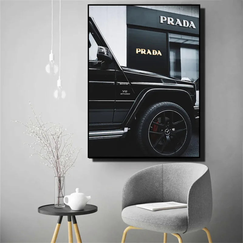 Grafische posters in zwart-wit stijl