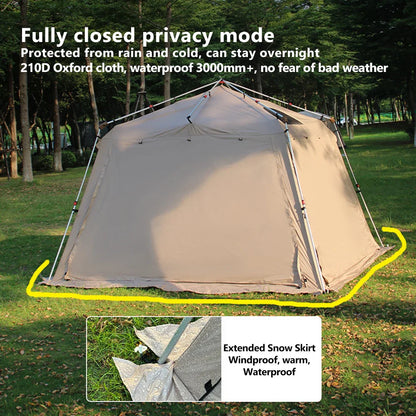 Pop up tent in felle kleur – Goed zichtbaar op de camping
