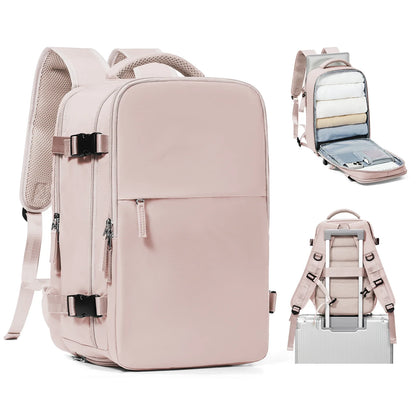Rugzak als handbagage met handvat bovenop