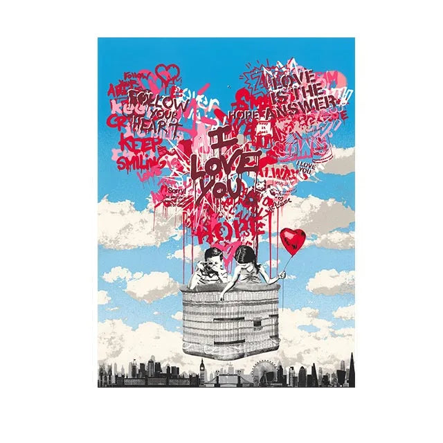Stadsposter met skyline design