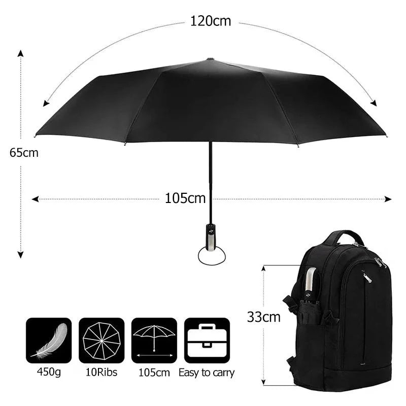 Action paraplu met windproof technologie