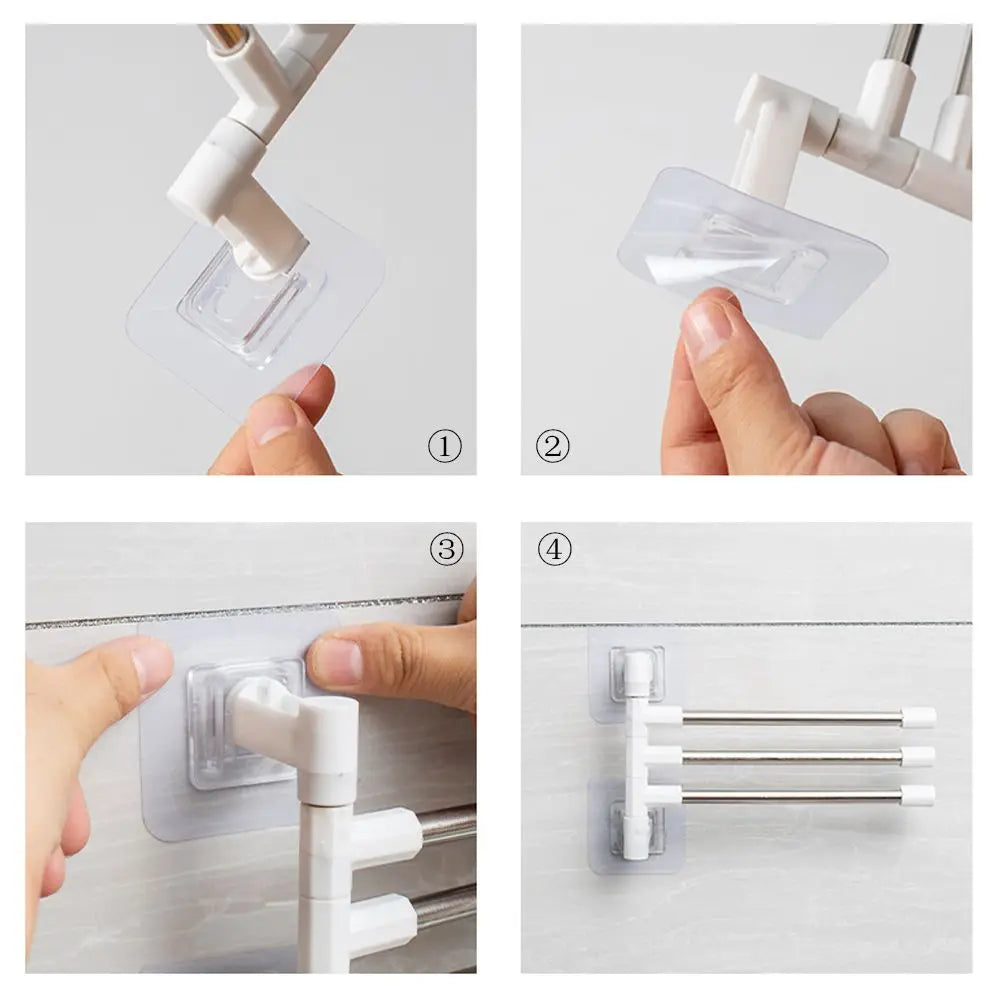 Wandrek met handdoekstangen – Compacte oplossing