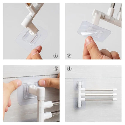 Wandrek met handdoekstangen – Compacte oplossing