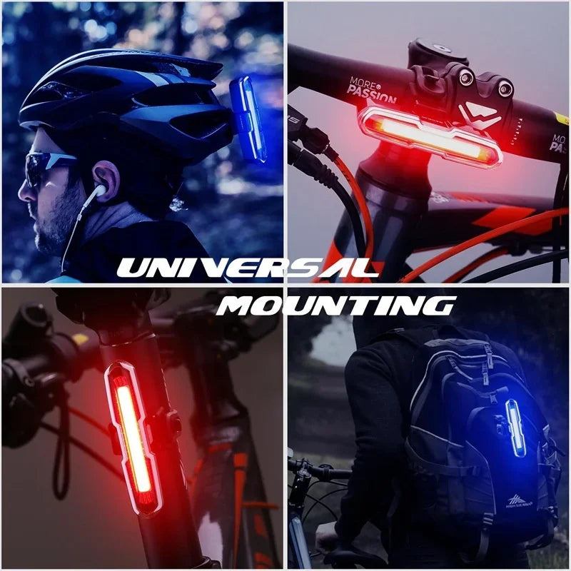 LED fietslamp met universele montageclip