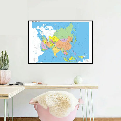 3D wereldkaart als wanddecoratie – Diepte en structuur