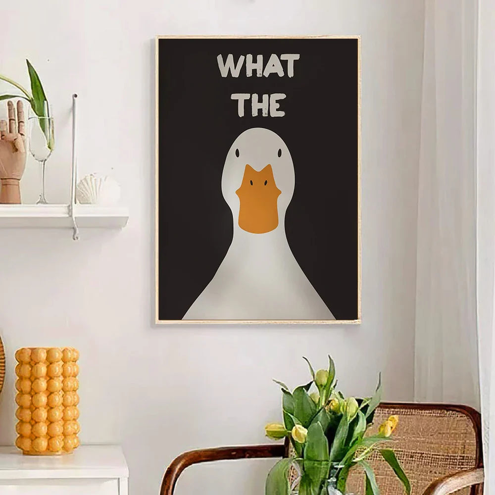 Poster van een hert of bosdier