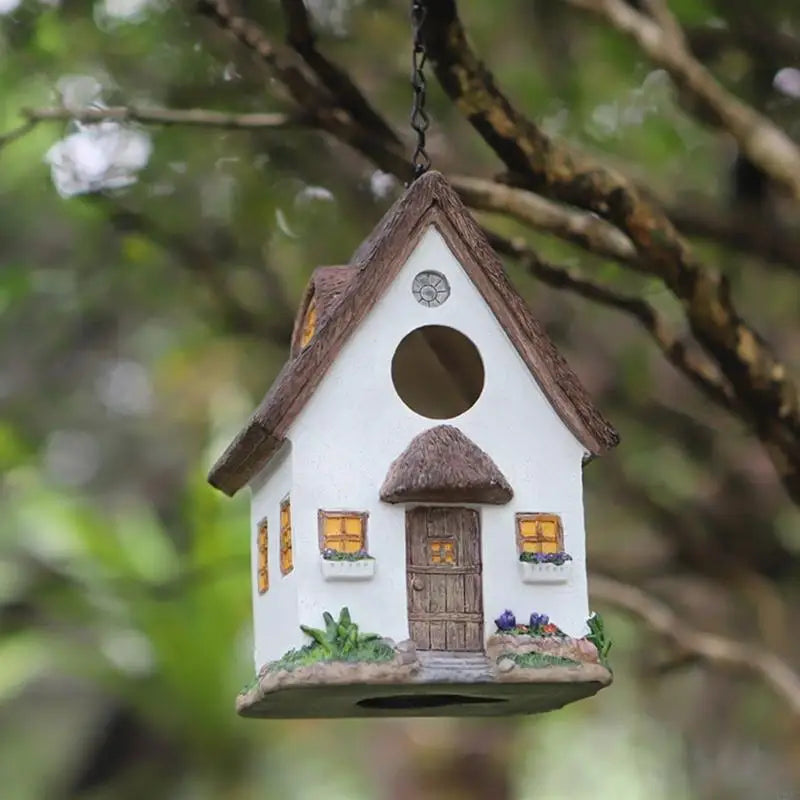 Vogelhuisje op paal hout – Rustiek en stabiel