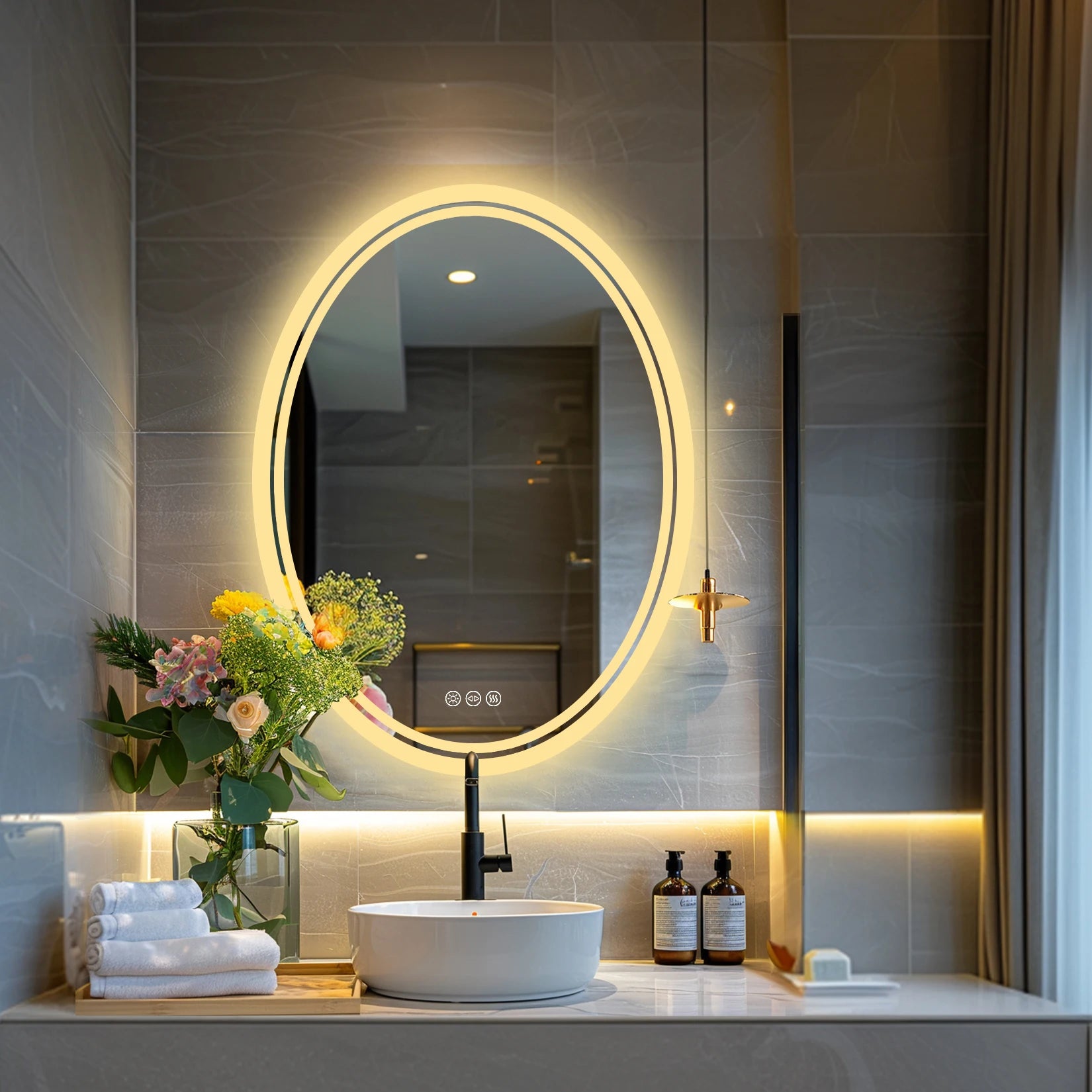 Ronde make-up spiegel met verlichting – Stijlvol en functioneel