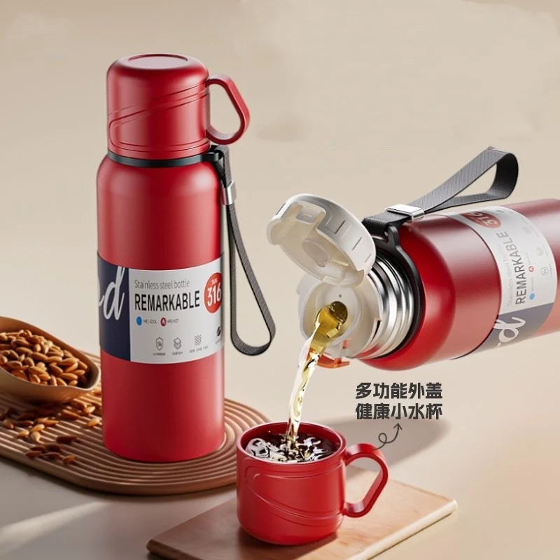 Thermosfles met rubber coating – Extra comfort en grip