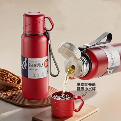 Thermosfles met rubber coating – Extra comfort en grip