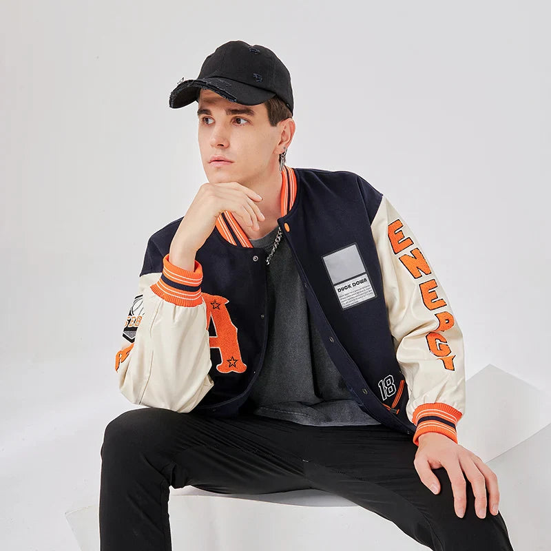 Leren jas heren met opvallende stiksels – Uniek design