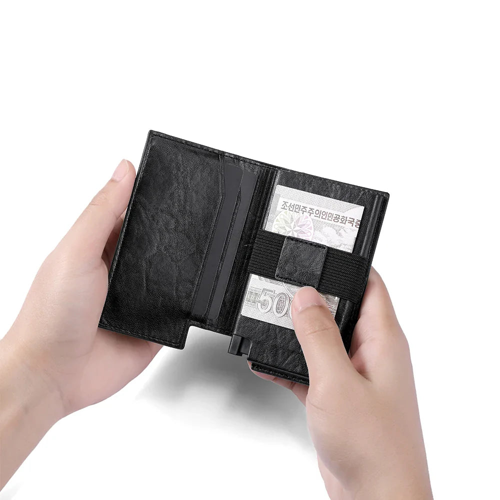Kleine portemonnee heren met rits – Compact en afsluitbaar