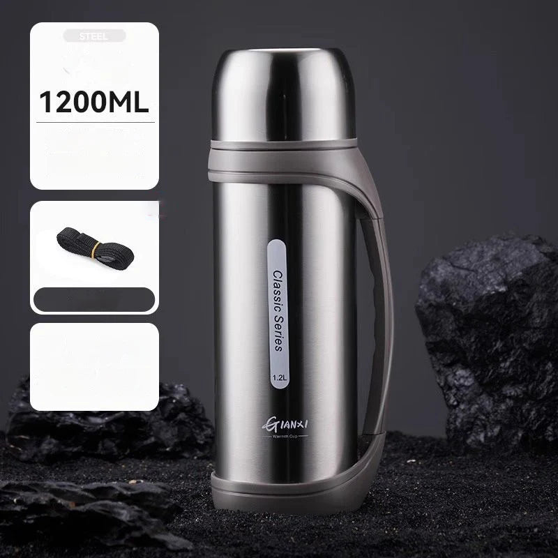 Thermosfles met pushknop – Eenvoudig in gebruik